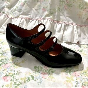 Black Patent Mary Janes by Intentionally Blank